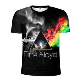 Мужская футболка 3D спортивная с принтом Pink Floyd , 100% полиэстер с улучшенными характеристиками | приталенный силуэт, круглая горловина, широкие плечи, сужается к линии бедра | pink floyd | rock | рок