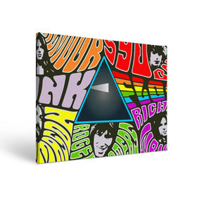 Холст прямоугольный с принтом Pink Floyd , 100% ПВХ |  | pink floyd | rock | рок