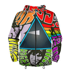 Мужская ветровка 3D с принтом Pink Floyd , 100% полиэстер | подол и капюшон оформлены резинкой с фиксаторами, два кармана без застежек по бокам, один потайной карман на груди | pink floyd | rock | рок