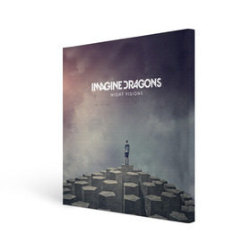 Холст квадратный с принтом Imagine Dragons , 100% ПВХ |  | imagine dragons