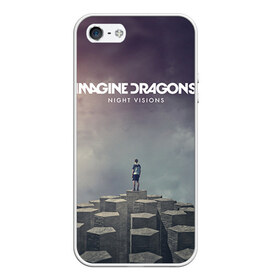 Чехол для iPhone 5/5S матовый с принтом Imagine Dragons , Силикон | Область печати: задняя сторона чехла, без боковых панелей | imagine dragons