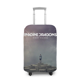 Чехол для чемодана 3D с принтом Imagine Dragons , 86% полиэфир, 14% спандекс | двустороннее нанесение принта, прорези для ручек и колес | imagine dragons