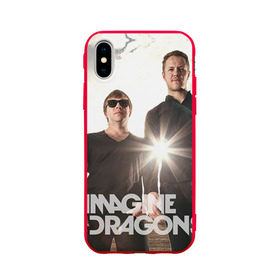 Чехол для Apple iPhone X силиконовый матовый с принтом Imagine Dragons , Силикон | Печать на задней стороне чехла, без боковой панели | imagine dragons