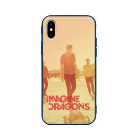 Чехол для Apple iPhone X силиконовый матовый с принтом Imagine Dragons , Силикон | Печать на задней стороне чехла, без боковой панели | rock | имэджн драгонз | рок