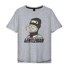 Мужская футболка хлопок Oversize с принтом Gentleman , 100% хлопок | свободный крой, круглый ворот, “спинка” длиннее передней части | team fortress 2 | пиромант | скаут | тим фортресс | шпион