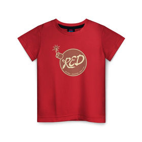 Детская футболка хлопок с принтом RED , 100% хлопок | круглый вырез горловины, полуприлегающий силуэт, длина до линии бедер | team fortress 2 | пиромант | скаут | тим фортресс | шпион