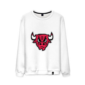 Мужской свитшот хлопок с принтом Chicago Bulls (голова) , 100% хлопок |  | chicago bulls | буллз | чикаго