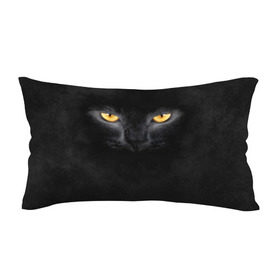 Подушка 3D антистресс с принтом Черная кошка , наволочка — 100% полиэстер, наполнитель — вспененный полистирол | состоит из подушки и наволочки на молнии | глаза | киса | кот | котик | кошка | черная кошка