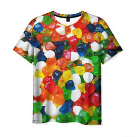 Мужская футболка 3D с принтом Мармелад , 100% полиэфир | прямой крой, круглый вырез горловины, длина до линии бедер | вкусности | конфеты | мармелад | сладости