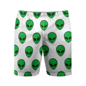 Мужские шорты 3D спортивные с принтом Пришелец ,  |  | инопланетянин | пришелец
