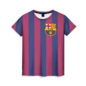 Женская футболка 3D с принтом Suarez , 100% полиэфир ( синтетическое хлопкоподобное полотно) | прямой крой, круглый вырез горловины, длина до линии бедер | barcelona | suarez | барка | барселона | суарес | фк | футбол