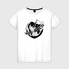 Женская футболка хлопок с принтом Save the arctic , 100% хлопок | прямой крой, круглый вырез горловины, длина до линии бедер, слегка спущенное плечо | arctic | save | арктика