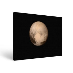 Холст прямоугольный с принтом Плутон , 100% ПВХ |  | космос | планета | плутон