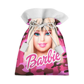Подарочный 3D мешок с принтом Барби , 100% полиэстер | Размер: 29*39 см | Тематика изображения на принте: swag | барки | девушкам | камуфляж | свэг