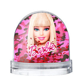 Водяной шар с принтом Барби , Пластик | Изображение внутри шара печатается на глянцевой фотобумаге с двух сторон | swag | барки | девушкам | камуфляж | свэг