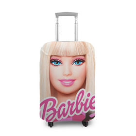 Чехол для чемодана 3D с принтом Барби , 86% полиэфир, 14% спандекс | двустороннее нанесение принта, прорези для ручек и колес | swag | барки | девушкам | камуфляж | свэг