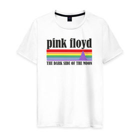 Мужская футболка хлопок с принтом pink floyd , 100% хлопок | прямой крой, круглый вырез горловины, длина до линии бедер, слегка спущенное плечо. | pink floyd