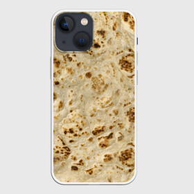 Чехол для iPhone 13 mini с принтом Лаваш ,  |  | Тематика изображения на принте: еда | лаваш | прикол | прикольные | хлеб