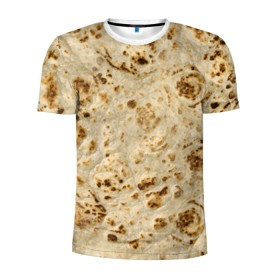 Мужская футболка 3D спортивная с принтом Лаваш , 100% полиэстер с улучшенными характеристиками | приталенный силуэт, круглая горловина, широкие плечи, сужается к линии бедра | еда | лаваш | прикол | прикольные | хлеб