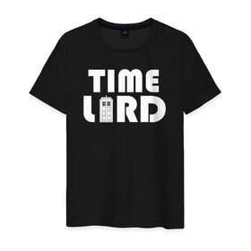 Мужская футболка хлопок с принтом Doctor Who Time Lord TARDIS , 100% хлопок | прямой крой, круглый вырез горловины, длина до линии бедер, слегка спущенное плечо. | doctor who time lord tardis тардис доктор кто