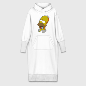 Платье удлиненное хлопок с принтом Simpsons ,  |  | simpsons donut brain симпсон гомер homer