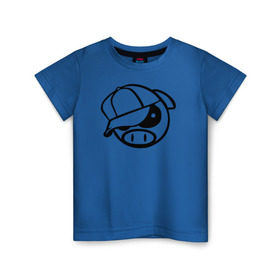 Детская футболка хлопок с принтом SUBARY PIG , 100% хлопок | круглый вырез горловины, полуприлегающий силуэт, длина до линии бедер | Тематика изображения на принте: subary pig субару