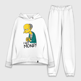 Женский костюм хлопок Oversize с принтом Mr Burns get money ,  |  | get | i | money | simpsons