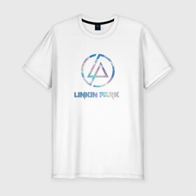 Мужская футболка премиум с принтом Linkin park sky , 92% хлопок, 8% лайкра | приталенный силуэт, круглый вырез ворота, длина до линии бедра, короткий рукав | linkin | park | линкин | парк