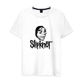 Мужская футболка хлопок с принтом Slipknot black , 100% хлопок | прямой крой, круглый вырез горловины, длина до линии бедер, слегка спущенное плечо. | 