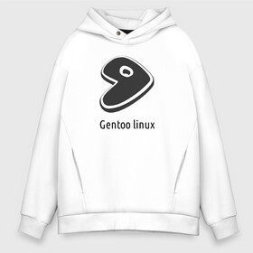 Мужское худи Oversize хлопок с принтом Gentoo linux , френч-терри — 70% хлопок, 30% полиэстер. Мягкий теплый начес внутри —100% хлопок | боковые карманы, эластичные манжеты и нижняя кромка, капюшон на магнитной кнопке | gentoo | gentoo linuxпрограммист | linux | unix | админ