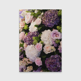 Обложка для паспорта матовая кожа с принтом Цветы , натуральная матовая кожа | размер 19,3 х 13,7 см; прозрачные пластиковые крепления | Тематика изображения на принте: flower | девушкам | розы | цветочки | цветы