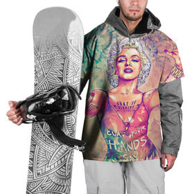 Накидка на куртку 3D с принтом Монро , 100% полиэстер |  | Тематика изображения на принте: девушка | кино | мерлин | монро | мэрилин | цветы