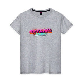 Женская футболка хлопок с принтом Hotline Miami 2 , 100% хлопок | прямой крой, круглый вырез горловины, длина до линии бедер, слегка спущенное плечо | hotline miami