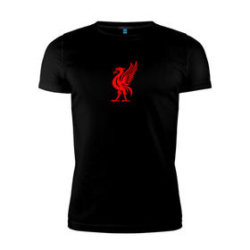Мужская футболка премиум с принтом Liverpool , 92% хлопок, 8% лайкра | приталенный силуэт, круглый вырез ворота, длина до линии бедра, короткий рукав | ливерпуль