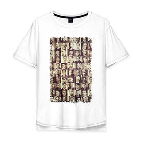 Мужская футболка хлопок Oversize с принтом Звёзды кино (1) , 100% хлопок | свободный крой, круглый ворот, “спинка” длиннее передней части | hollywood | голливуд | кинозвёзды