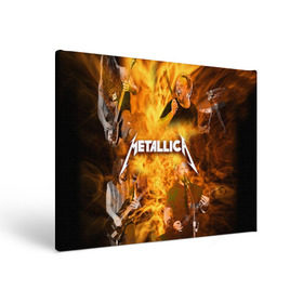 Холст прямоугольный с принтом METALLICA , 100% ПВХ |  | metallica | rock | металлика | метла | рок