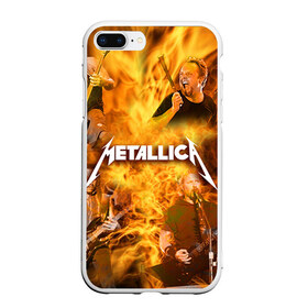 Чехол для iPhone 7Plus/8 Plus матовый с принтом METALLICA , Силикон | Область печати: задняя сторона чехла, без боковых панелей | metallica | rock | металлика | метла | рок