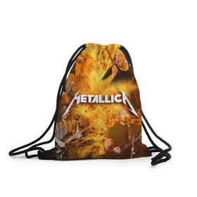 Рюкзак-мешок 3D с принтом METALLICA , 100% полиэстер | плотность ткани — 200 г/м2, размер — 35 х 45 см; лямки — толстые шнурки, застежка на шнуровке, без карманов и подкладки | metallica | rock | металлика | метла | рок