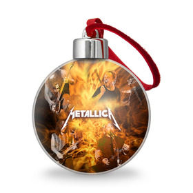 Ёлочный шар с принтом METALLICA , Пластик | Диаметр: 77 мм | metallica | rock | металлика | метла | рок