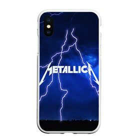 Чехол для iPhone XS Max матовый с принтом METALLICA , Силикон | Область печати: задняя сторона чехла, без боковых панелей | metallica | rock | металлика | рок