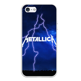 Чехол для iPhone 5/5S матовый с принтом METALLICA , Силикон | Область печати: задняя сторона чехла, без боковых панелей | metallica | rock | металлика | рок