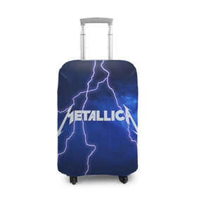 Чехол для чемодана 3D с принтом METALLICA , 86% полиэфир, 14% спандекс | двустороннее нанесение принта, прорези для ручек и колес | metallica | rock | металлика | рок