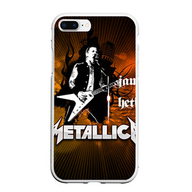 Чехол для iPhone 7Plus/8 Plus матовый с принтом METALLICA , Силикон | Область печати: задняя сторона чехла, без боковых панелей | металлика