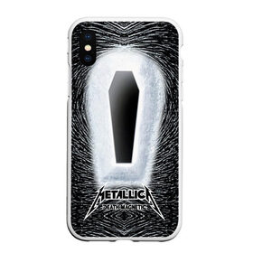 Чехол для iPhone XS Max матовый с принтом METALLICA , Силикон | Область печати: задняя сторона чехла, без боковых панелей | металлика
