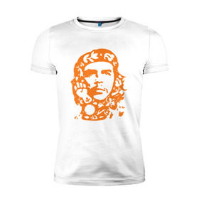 Мужская футболка премиум с принтом Che Guevara , 92% хлопок, 8% лайкра | приталенный силуэт, круглый вырез ворота, длина до линии бедра, короткий рукав | che | che guevaracuba | guevara | гевара | куба | че | чегевара