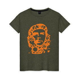Женская футболка хлопок с принтом Che Guevara , 100% хлопок | прямой крой, круглый вырез горловины, длина до линии бедер, слегка спущенное плечо | Тематика изображения на принте: che | che guevaracuba | guevara | гевара | куба | че | чегевара