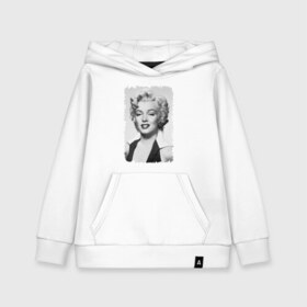 Детская толстовка хлопок с принтом Мэрилин Монро (Marilyn Monroe) , 100% хлопок | Круглый горловой вырез, эластичные манжеты, пояс, капюшен | marilyn monroe | актриса | мэрилин монро | певица