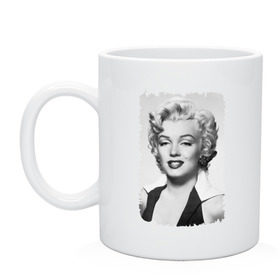 Кружка с принтом Мэрилин Монро (Marilyn Monroe) , керамика | объем — 330 мл, диаметр — 80 мм. Принт наносится на бока кружки, можно сделать два разных изображения | Тематика изображения на принте: marilyn monroe | актриса | мэрилин монро | певица