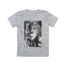 Детская футболка хлопок с принтом Marilyn Monroe , 100% хлопок | круглый вырез горловины, полуприлегающий силуэт, длина до линии бедер | Тематика изображения на принте: marilyn monroe | актриса | мэрилин монро | певица