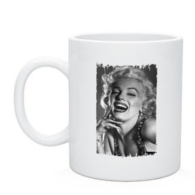 Кружка с принтом Marilyn Monroe , керамика | объем — 330 мл, диаметр — 80 мм. Принт наносится на бока кружки, можно сделать два разных изображения | marilyn monroe | актриса | мэрилин монро | певица